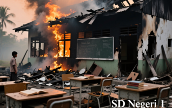 Kebakaran Hanguskan SD Negeri 1 Namlea, Kerugian Capai Ratusan Juta Rupiah
