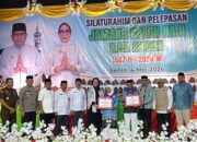 Ketua TP PKK Kota Ambon Hadiri Pelepasan 461 Jemaah Haji