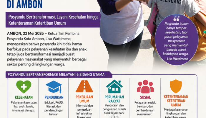 Lisa Wattimena Tegaskan Posyandu Kini Jadi Garda Terdepan Pelayanan Masyarakat di Ambon