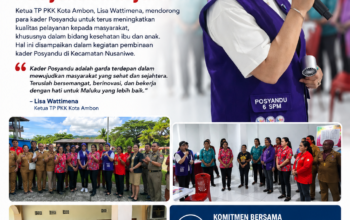 Lisa Wattimena Dorong Kader Posyandu Tingkatkan Pelayanan Masyarakat