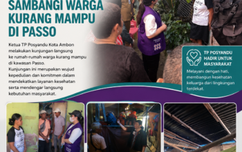 Ketua Tim Pembina Posyandu Kota Ambon Sambangi Warga Kurang Mampu di Passo