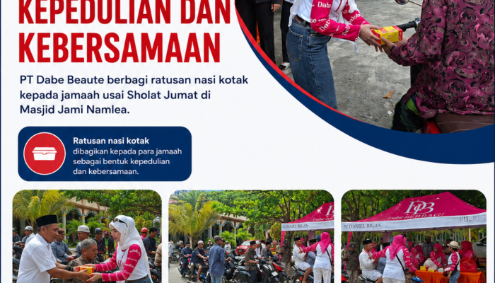 Dari Masjid Jami Namlea, PT Dabe Beaute Tebarkan Pesan Kepedulian dan Kebersamaan