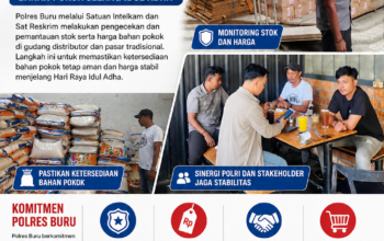 Stok Aman, Harga Terjaga! Polres Buru Pastikan Bahan Pokok Jelang Idul Adha