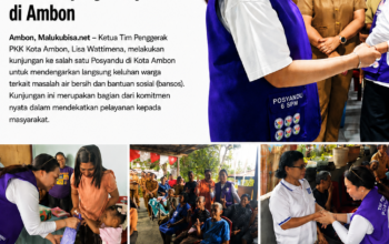 Lisa Wattimena Serap Keluhan Warga Soal Air Bersih dan Bansos Saat Kunjungi Posyandu di Ambon  ‎