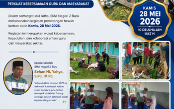 SMA Negeri 2 Buru Gelar Kurban Idul Adha 1447 H, Perkuat Kebersamaan Guru dan Masyarakat