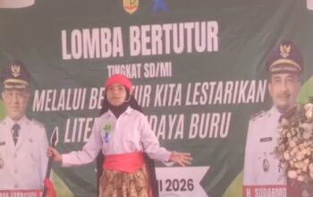 Asisten III Setda Buru Buka Lomba Bertutur SD/MI, Dorong Generasi Muda Cintai Literasi dan Budaya Daerah