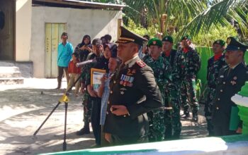 Tangis Haru Iringi Pemakaman Militer Sertu Anwar Ahmad, Dipimpin Langsung Dandim 1506/Namlea