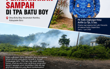 DLH Buru Tegaskan Larangan Pembakaran Sampah di TPA Batu Boy