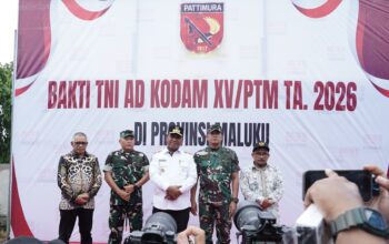 Karya Bakti TNI AD Kodam XV/Pattimura 2026 Dipusatkan di Desa Parbulu, Wujud Nyata Kepedulian TNI untuk Kesejahteraan Masyarakat