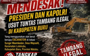 DPC GMPRI Buru Desak Presiden dan Kapolri Usut Tuntas Beking Tambang Ilegal di Gunung Nona