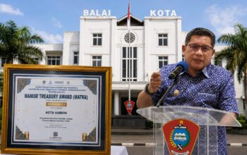 Kota Ambon Raih Peringkat I Manise Treasury Award, Terbaik dalam Penyaluran Dana Desa Semester I 2026