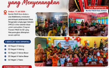 Bunda PAUD Kota Ambon Pastikan MPLS Ramah Anak, Dorong Sekolah Wujudkan Transisi PAUD ke SD yang Menyenangkan