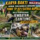 Kodim 1506/Namlea Bersama Yonif TP 821/Satria Bupolo, Mulai Pembangunan Jembatan Gantung di Desa Namlea Ilath