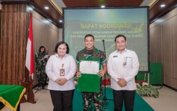 Perkuat Ketahanan Pangan di Maluku dan Maluku Utara, Kodam XV/Pattimura dan Kementan RI Teken PKS Cetak Sawah