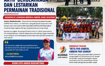 HUT ke-451 Kota Ambon, Lisa Wattimena Dorong Warga Aktif Berolahraga dan Lestarikan Permainan Tradisional