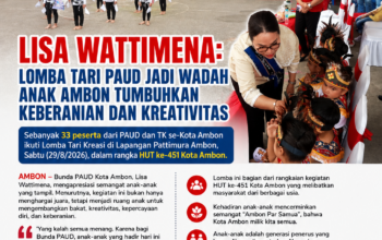 Lisa Wattimena: Lomba Tari PAUD Jadi Wadah Anak Ambon Tumbuhkan Keberanian dan Kreativitas