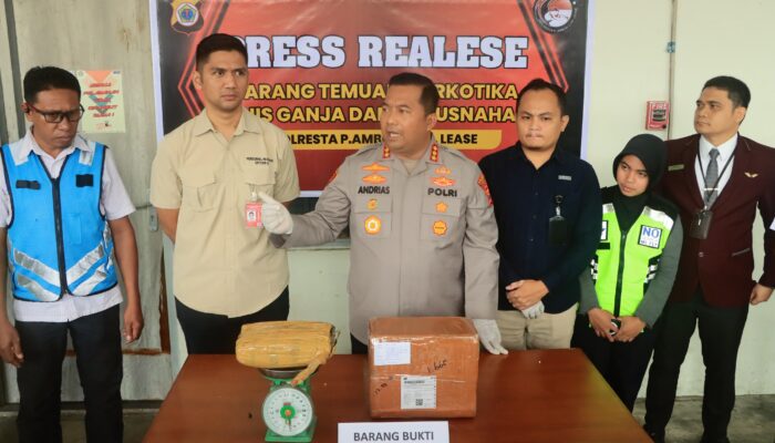 1 Kg Ganja dari Medan Digagalkan di Cargo Bandara Pattimura, Alamat Penerima di Maluku Utara Fiktif