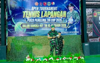 Buka Piala Panglima TNI 2026, Pangdam XV/Pattimura Dorong Kebangkitan Tenis Lapangan di Maluku